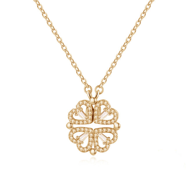 Klavertje Vier Hartjes Ketting