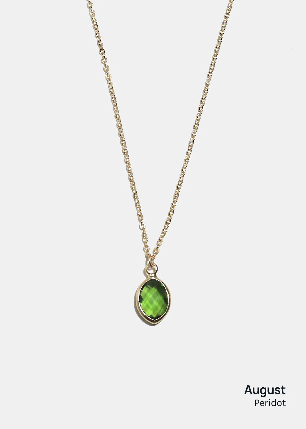 Miss a Birthstone Necklace - Oval