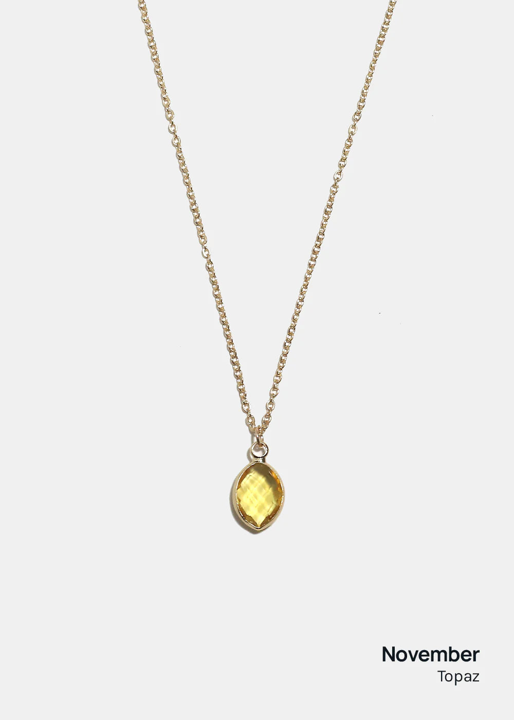 Miss a Birthstone Necklace - Oval