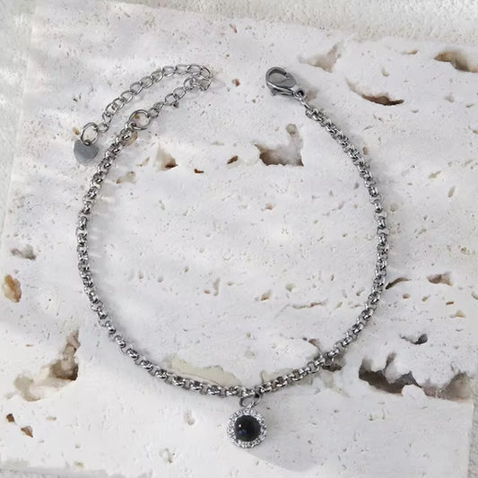 Custom Photo Bracelet Stainless Steel Box Chain Projection Bracelets with Picture inside 100 Languages Projection Bracelet