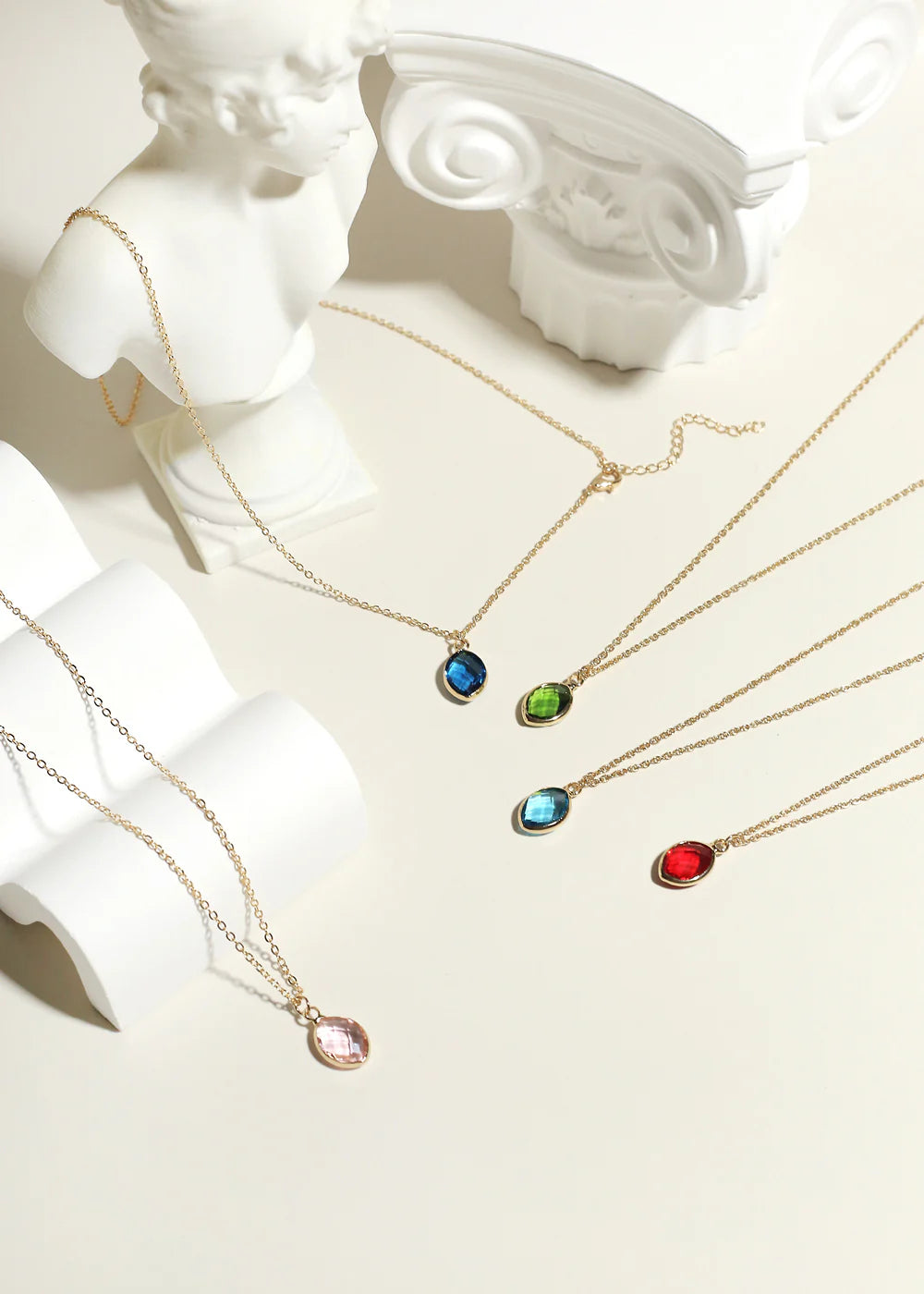 Miss a Birthstone Necklace - Oval