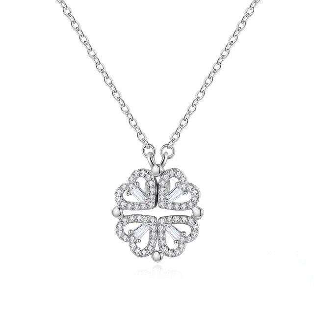 Klavertje Vier Hartjes Ketting