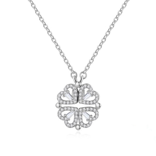 Klavertje Vier Hartjes Ketting