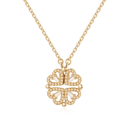 Klavertje Vier Hartjes Ketting